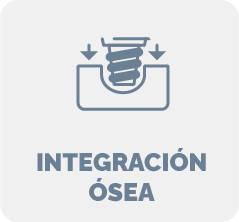Ícono: integración ósea del implante dental