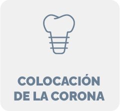 Ícono: inserción o colocación de la corona dental